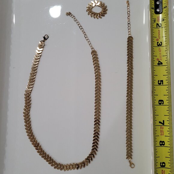 Leopard Print Necklace and Bracelet Set. New. - Picture 6 of 6